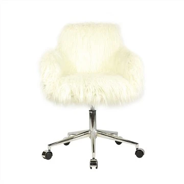 Καρέκλα από Faux Wool Σαλόνι Υπνοδωμάτιο