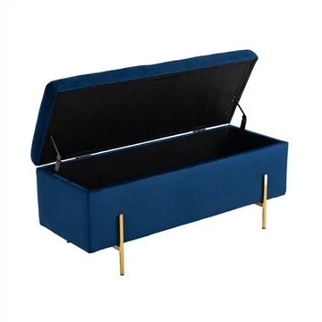 Κάλυμμα από ύφασμα Ottoman Blue Velvet
