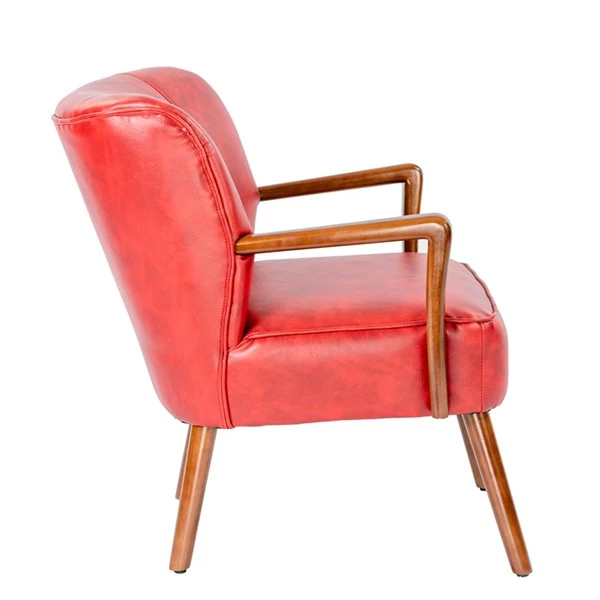 Wooden Accent Chair Leisure Reading Armchair PRAPIROON-P